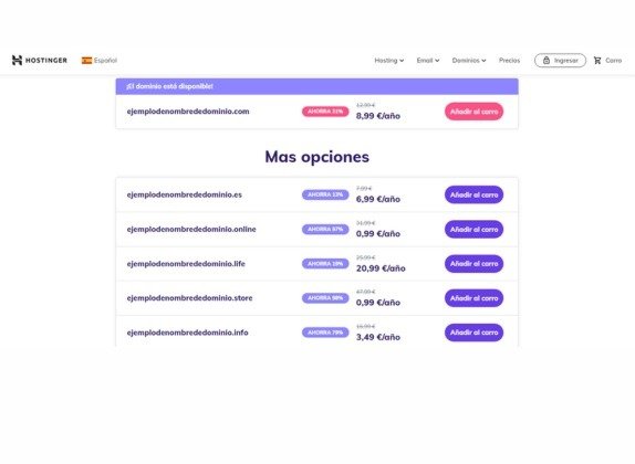 cuánto cuesta comprar un dominio